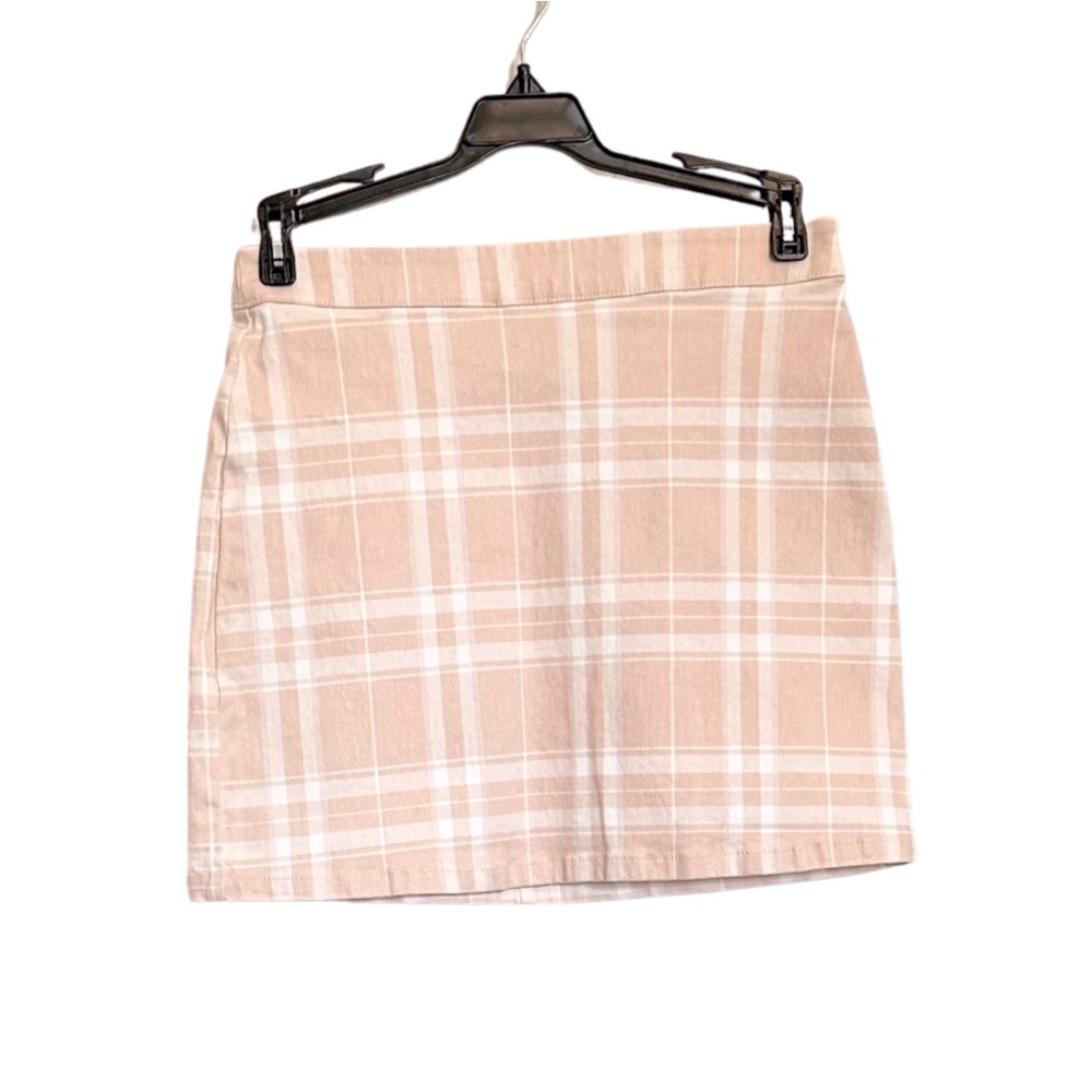 NWOT Forever 21 Pink & White Stretch Mini Skirt